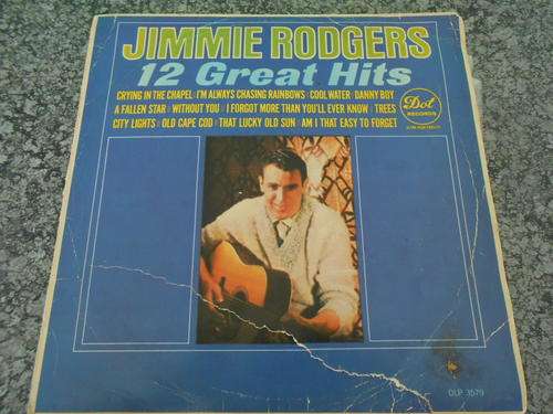 Vintage vinyl LP: Jimmy Rodgers, 12 Great hits
